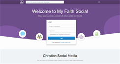 Desktop Screenshot of myfaithsocial.com