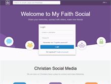 Tablet Screenshot of myfaithsocial.com